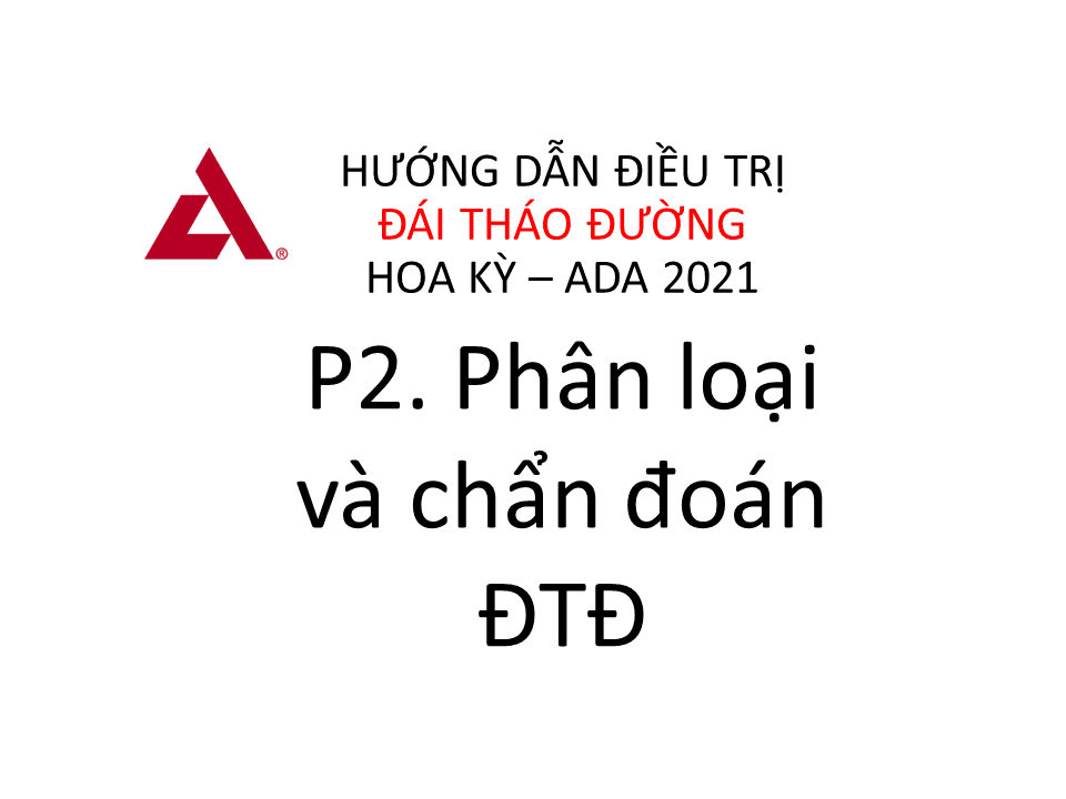 Hướng dẫn chẩn đoán và điều trị tiền đái tháo đường 2021 – Bộ Y tế