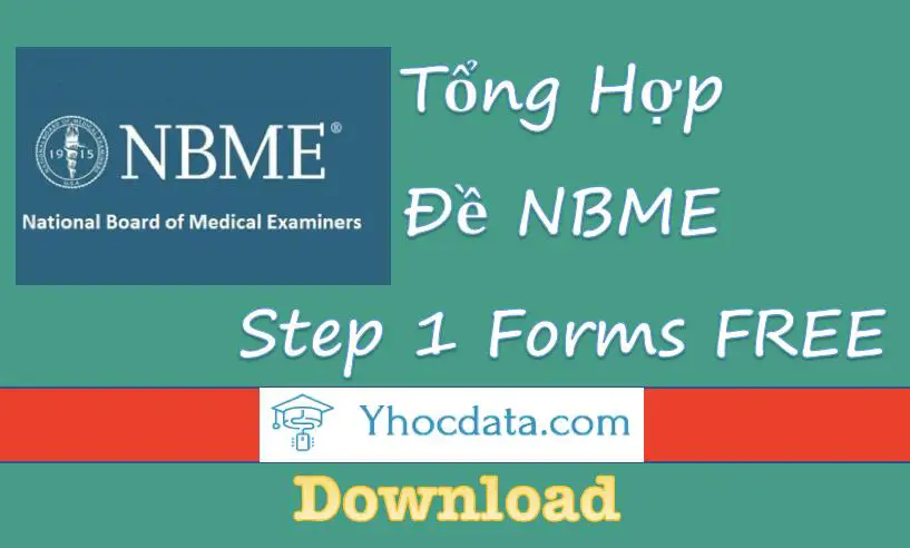 Đề thi mẫu USMLE Step 1 (Tiếng Anh)