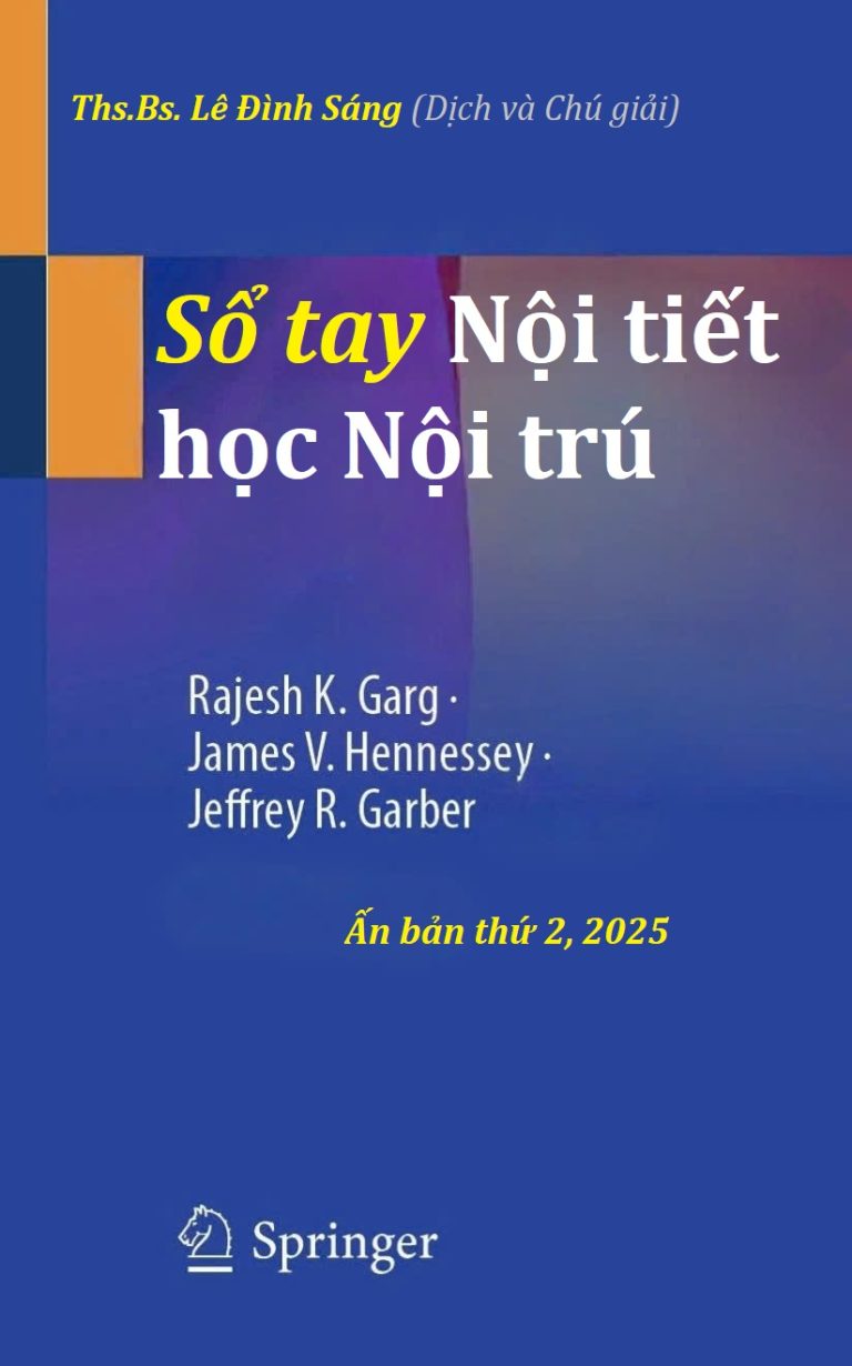 Bìa sách Sổ tay Nội tiết học Nội trú
