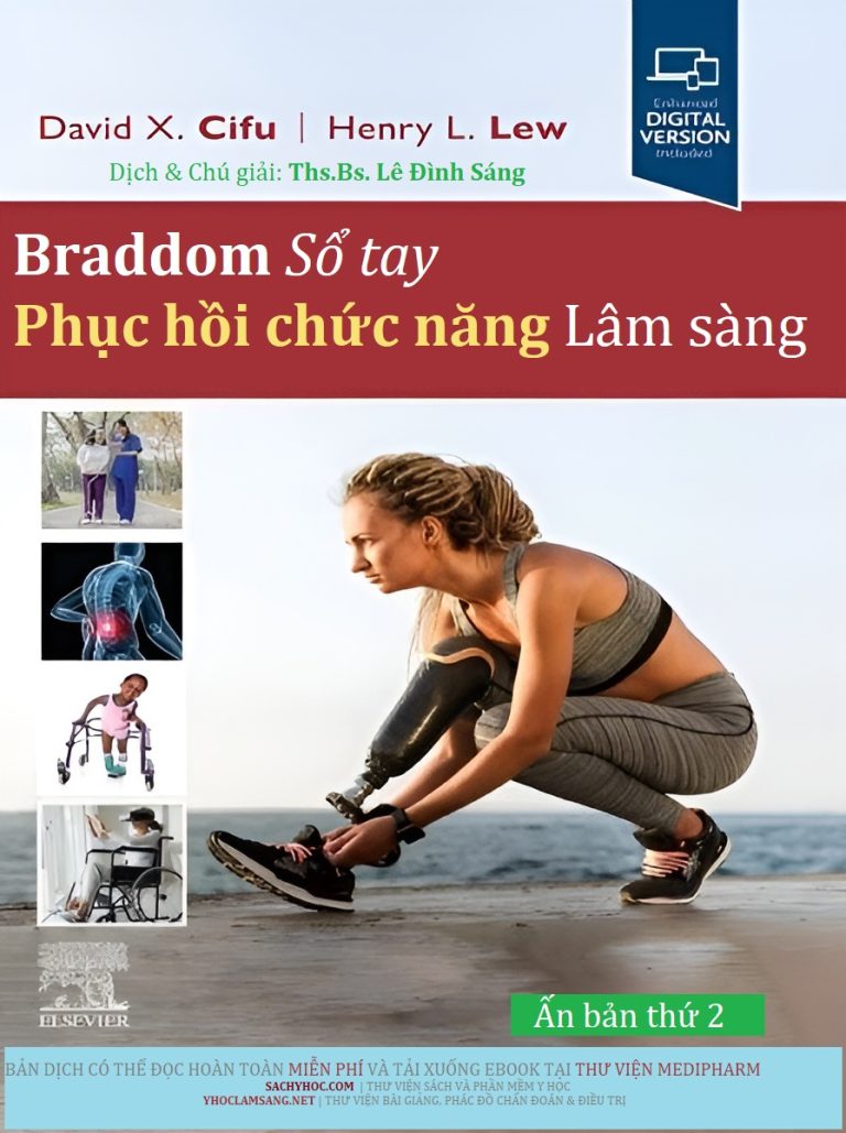Bìa sách Sổ tay Phục hồi chức năng Lâm sàng Braddom 2026